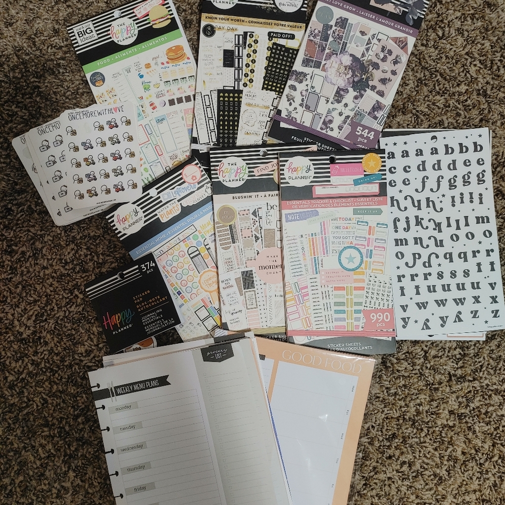 Happy Planner Sticker Lot
